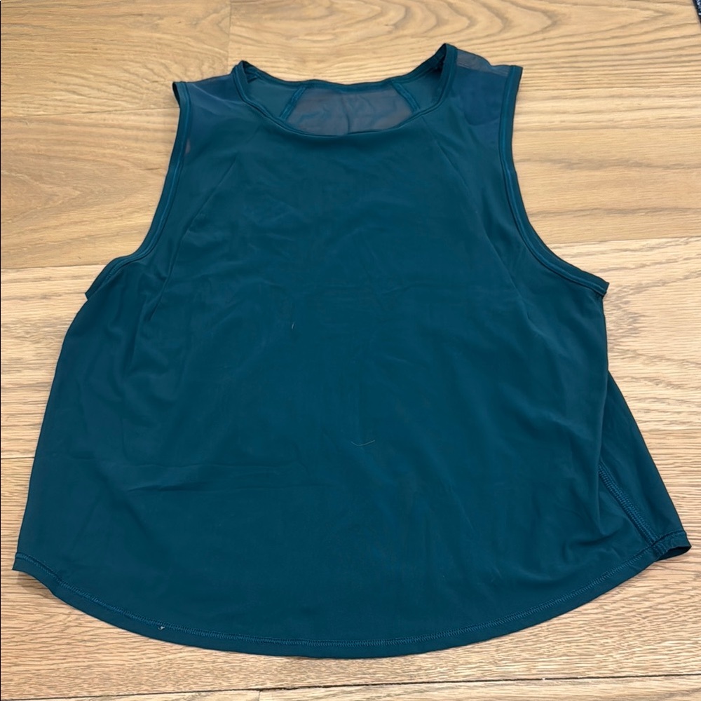 Lululemon Athletica Forest Green Sculpt Tank